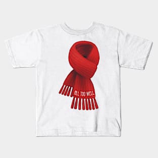 All Too Well Red Scarf Kids T-Shirt